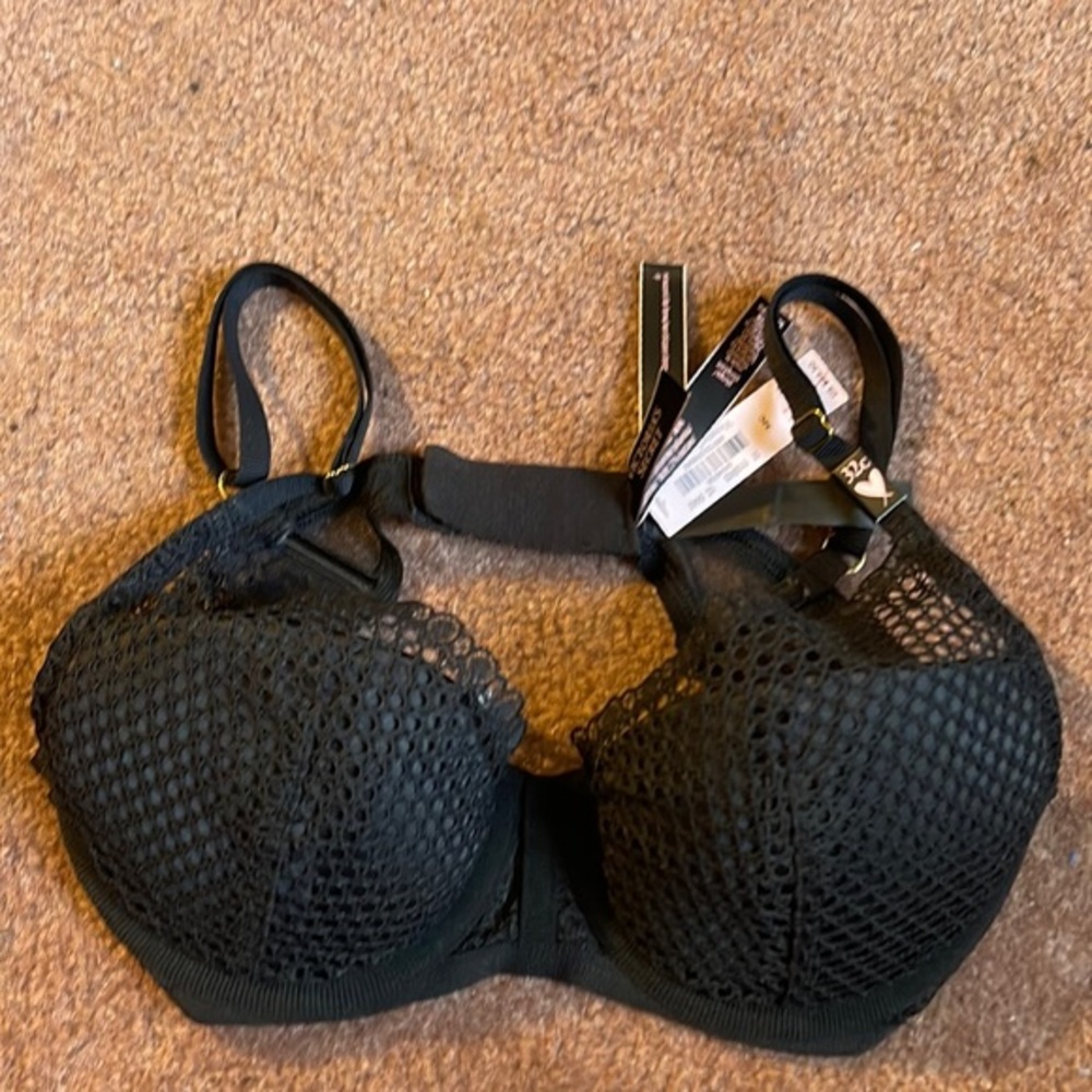 Victoria Secret Black Bombshell Fishnet Bra